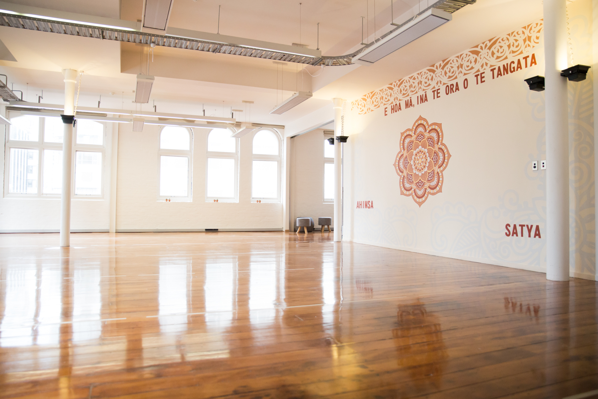 Heated Flow yoga class